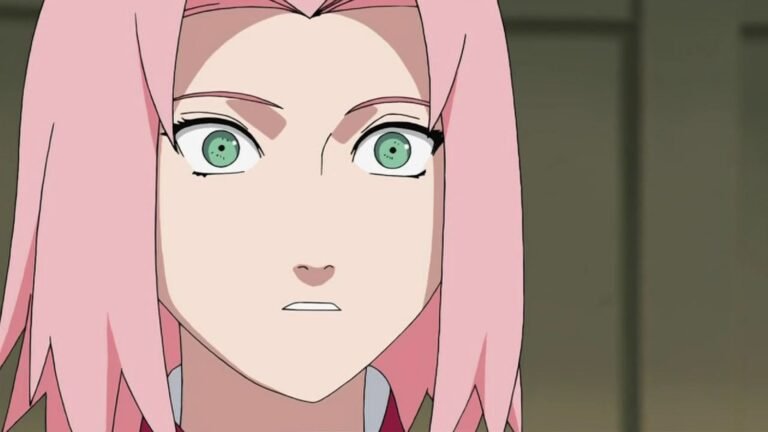 Sakura Haruno, voiced by Chie Nakamura