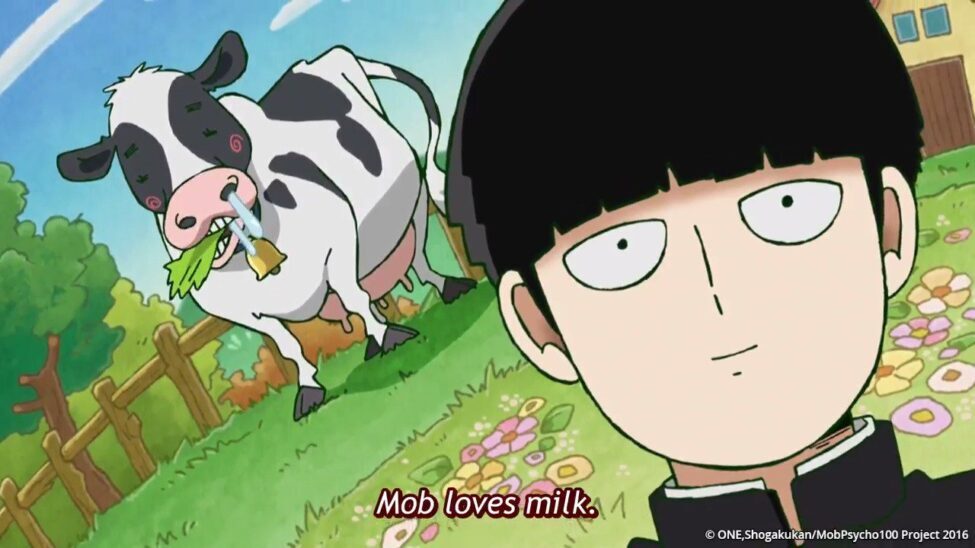 Mob loves milk mob pyscho 100 comedy anime