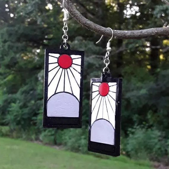 HappyShip Tanjiro Earrings Hanafuda Earrings Tanjiro Cosplay Anime Earrings  (Clip B): Buy Online at Best Price in UAE - Amazon.ae