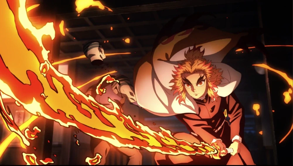 Rengoku Flame Breathing First Form Unkowing Fire