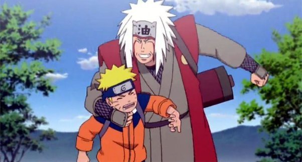 Jiraya with Naruto
