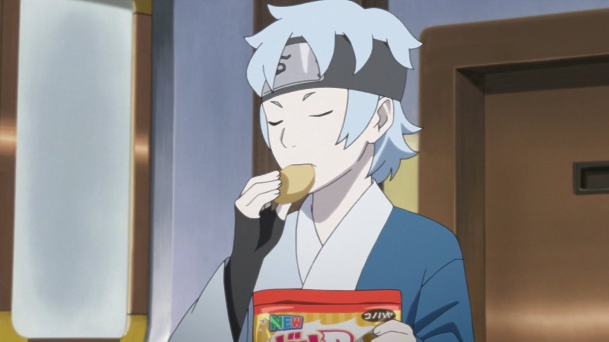 Mitsuki eating