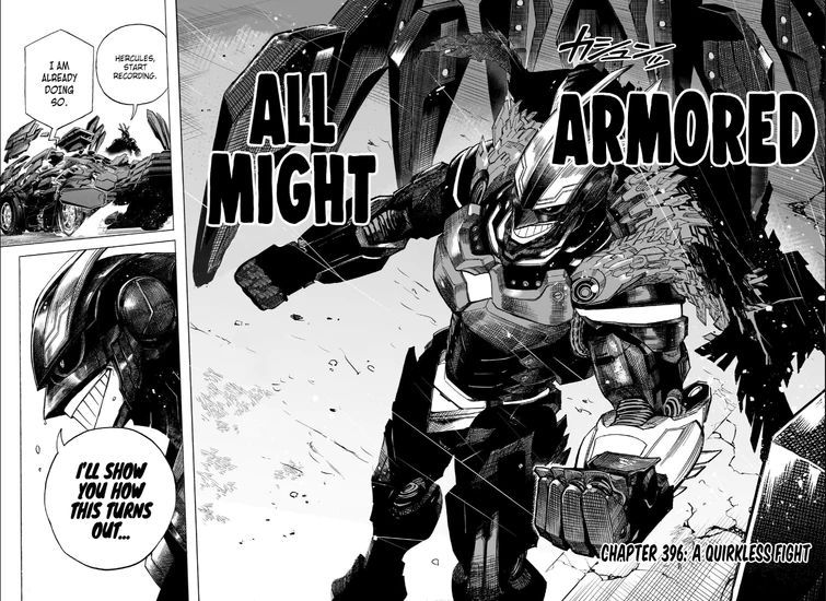 all might armored mha