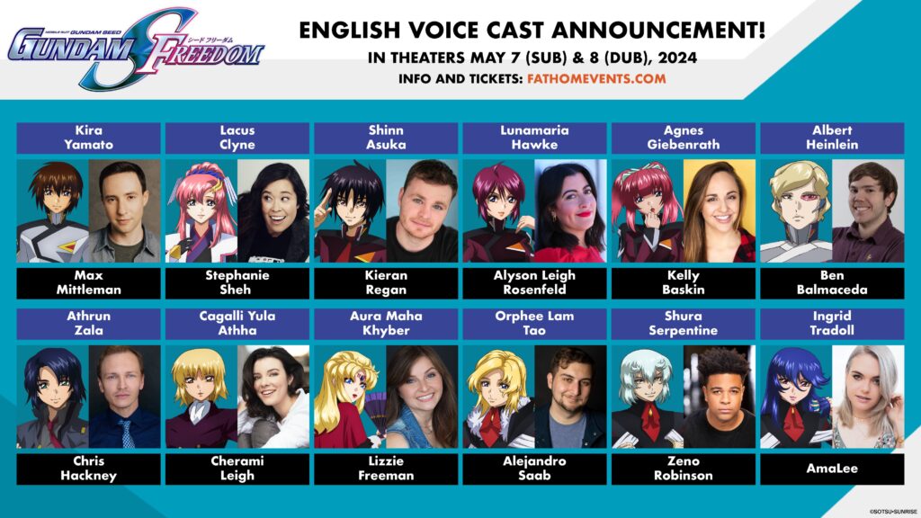 Gundam seed cast reveal