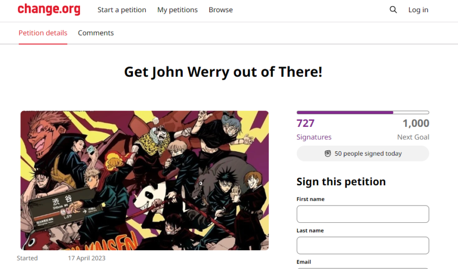petition against John Werry