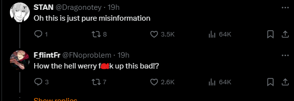 Who Werry made this mistake