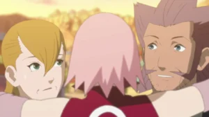 Sakura and her parents