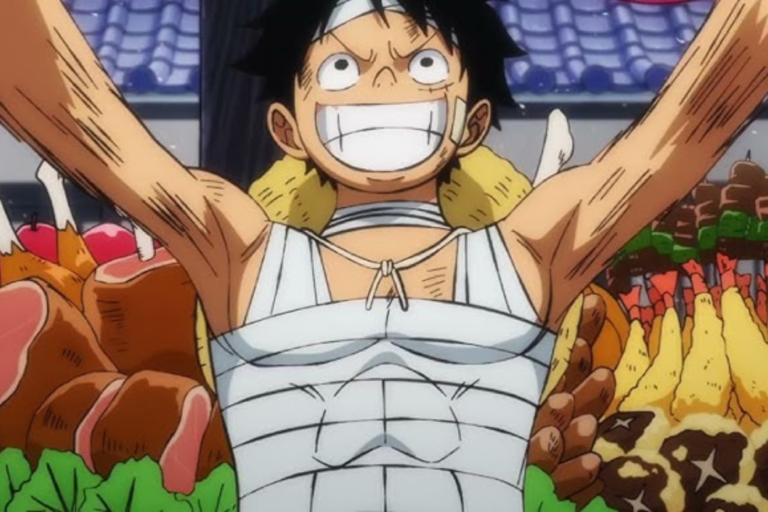 luffy eating one piece