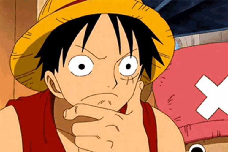 luffy thinking one piece