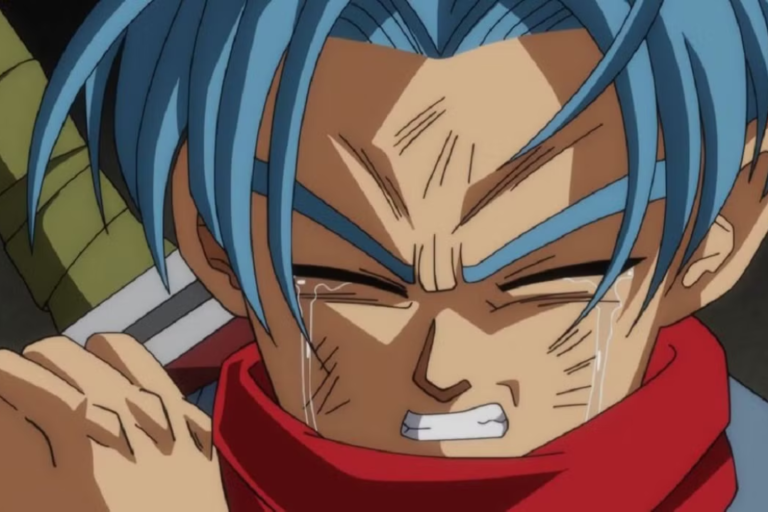 dragon ball trunks sad